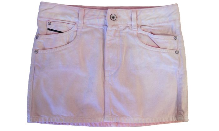 Diesel - LADY AGONNA - Mini Jupe Rose Poudré - Taille XS (W25) - Neuve