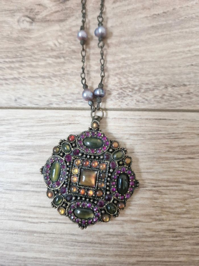 Collier fantaisie, style bohème chic - photo numéro 2