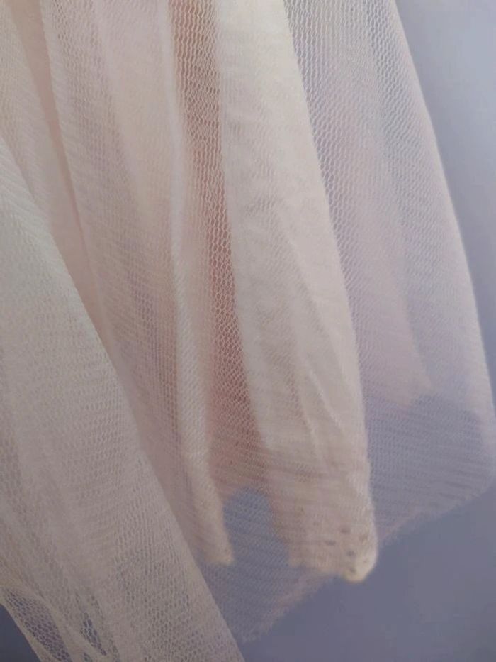 Jupe tulle et dentelle rose pâle en 2 ans - photo numéro 4