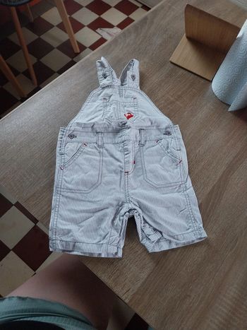 Salopette short 9 mois