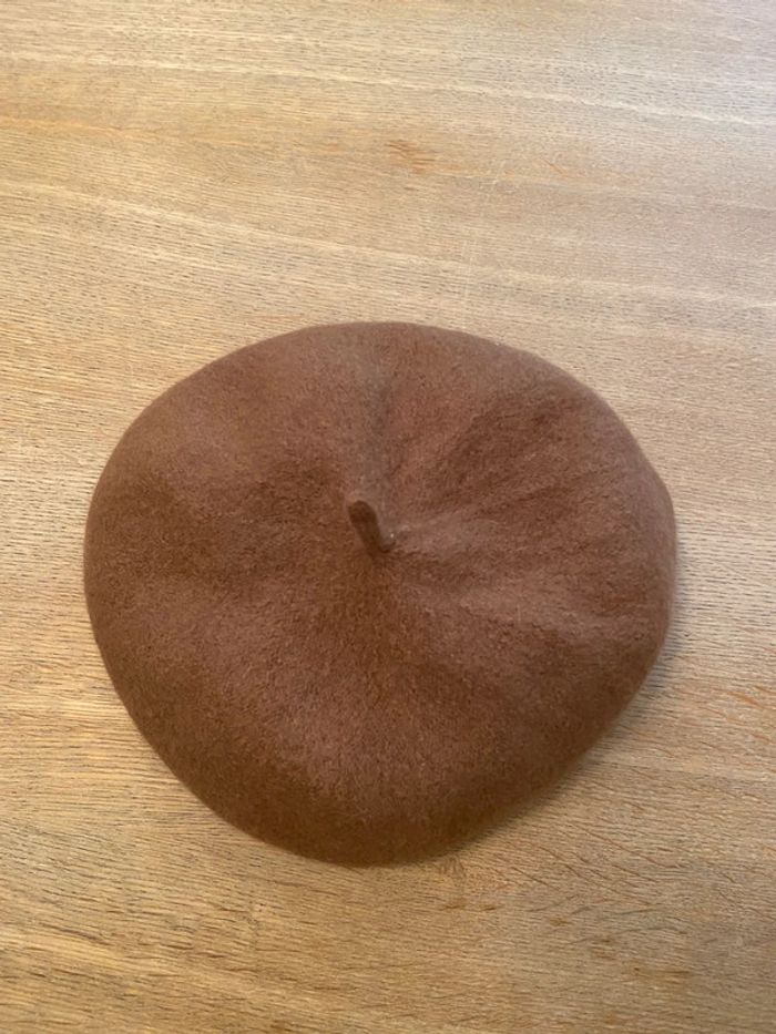 Béret en pure laine beige - photo numéro 5