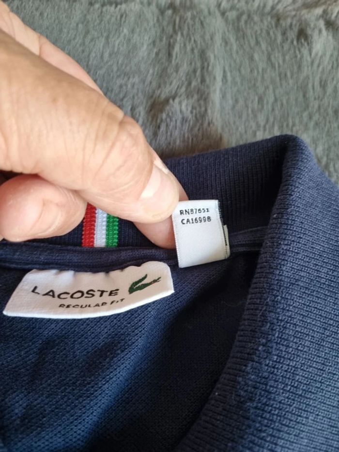 Polo manches courtes Lacoste Bleu, S Hommes - photo numéro 8