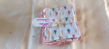 Lot de 5 lingettes lavables