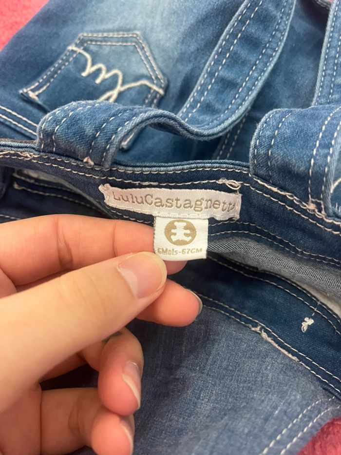Combinaison jeans 6 mois - photo numéro 4