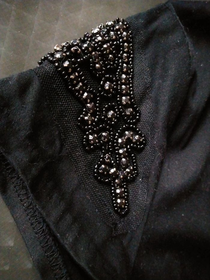 Robe de fêtes noire avec perles femme 44 la redoute - photo numéro 11