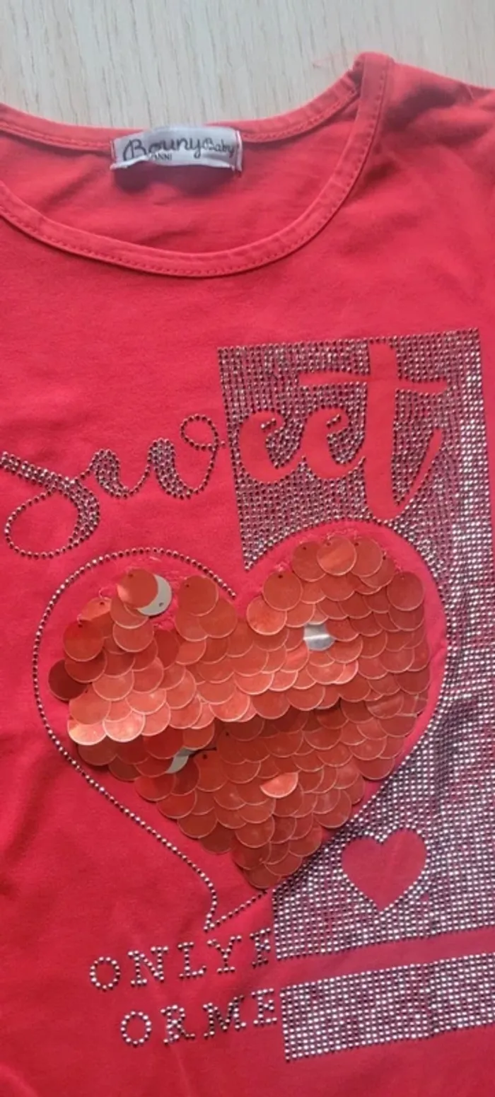 Tee shirt pailletté - photo numéro 4