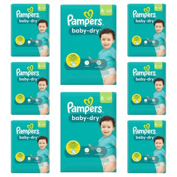 Lot de 176  Couches Pampers Baby Dry 13-18KG Taille 6 Neuf