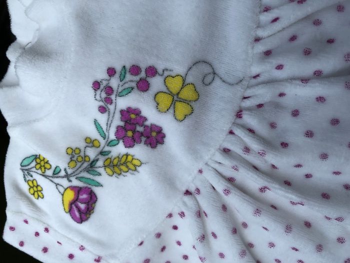 Pyjama velours vintage 6 mois - photo numéro 5
