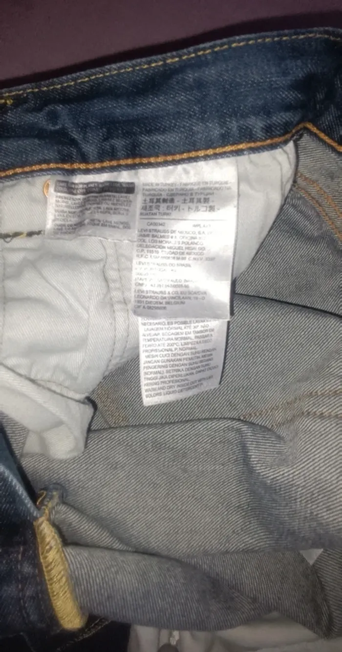 Pantalon jean bleu Levi's - photo numéro 6