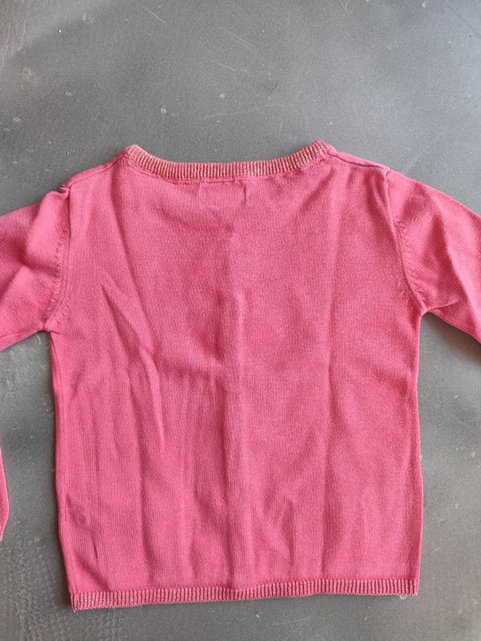 Gilet fille rose fushia 3 ans - photo numéro 3