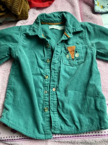 Chemise velours 23 mois