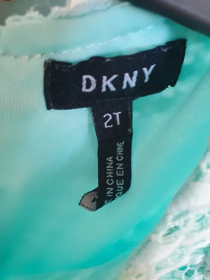 Robe bleu turquoise 2 ans DKNY - photo numéro 4