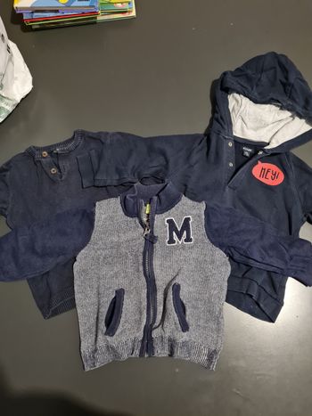 Lot de 3 sweet/pulls/ gilet 18mois