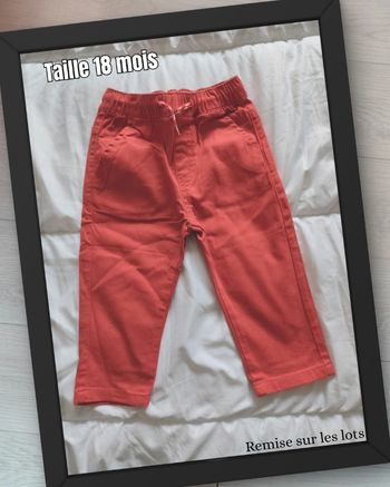 Pantalon rouge 🧸 Taille 18 mois 