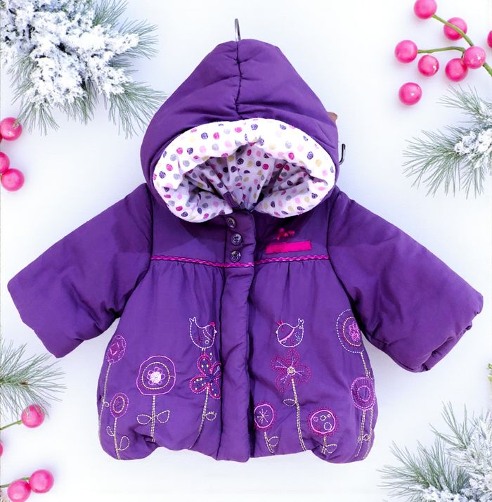 ORCHESTRA - LOT 6P BÉBÉ FILLE MÊME COLLECTION AVEC BRODERIES FLEURS & OISEAUX 1M - photo numéro 9