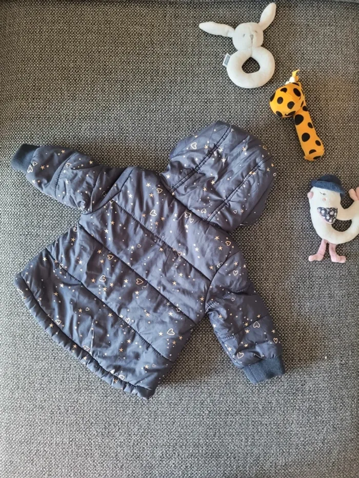 Manteau imperméable fourré fille 3 mois - photo numéro 5