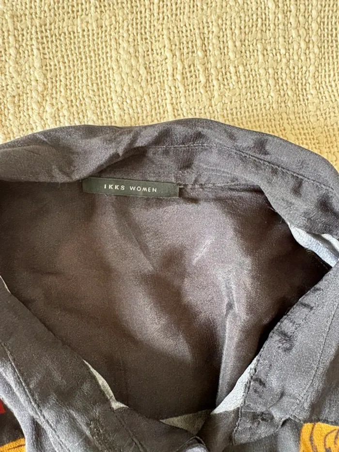 Chemise ikks taille 36 noir à motif - photo numéro 4