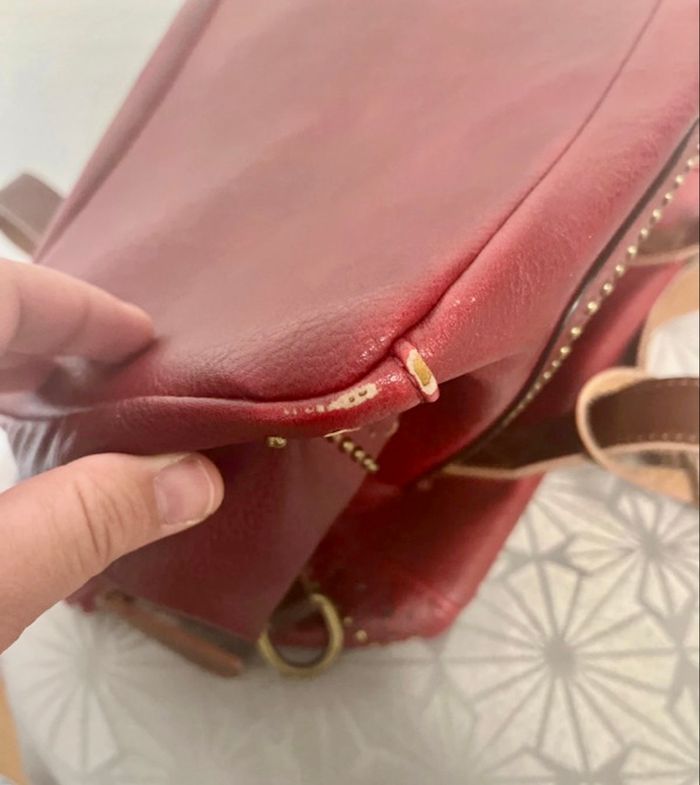 Sac à main mandoline bordeaux - photo numéro 9