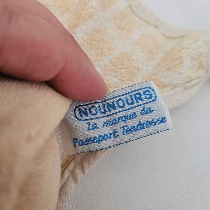 Doudou lapin nounours vintage - photo numéro 3