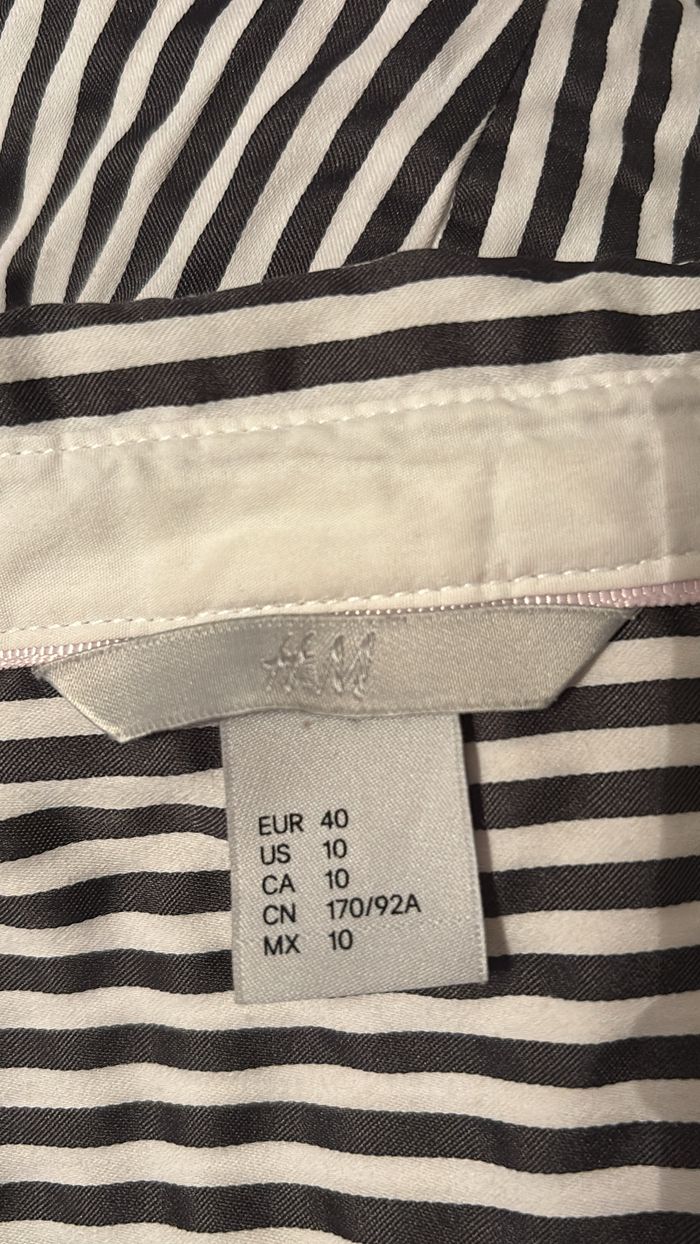 Chemise à rayures H&M T40 - photo numéro 4