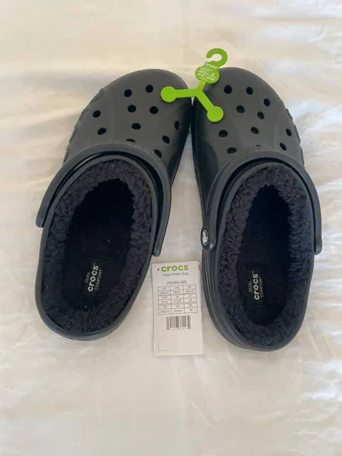 Crocs fourrure homme