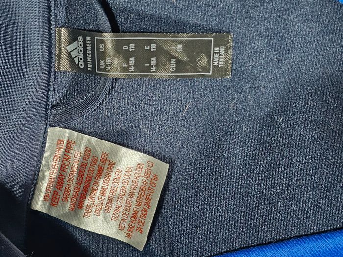 Veste Adidas Primegreen - Bleu royal & noir - Taille 14-15 ans (170 cm) - photo numéro 6