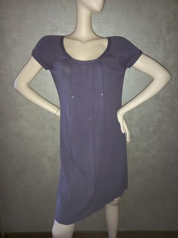 robe pull mauve comptoir des cotonniers taille 40
