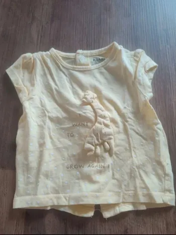 T shirt girafe 3 mois