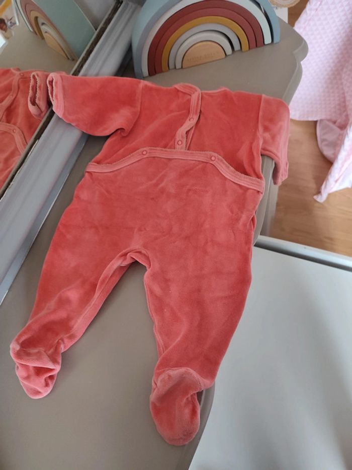 Pyjama vieux rose 3 mois Petit Bateau - photo numéro 8