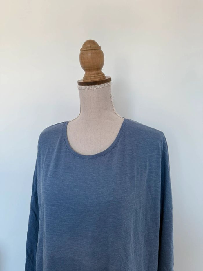 T-shirt haut maillot camisa blusa Blouse chemise camicia overhemd folder camicetta chemisier manche - photo numéro 3