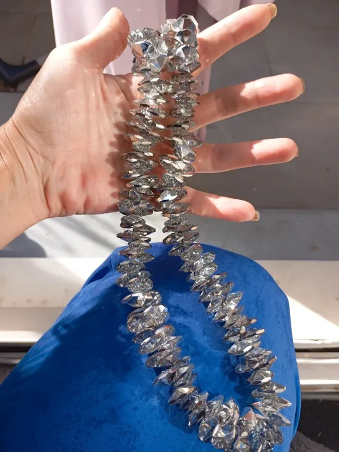 Gros collier en cristal de bohème - photo numéro 6