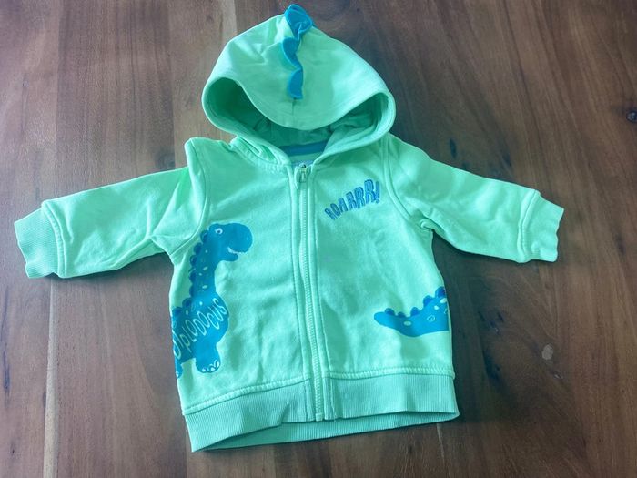 Gilet zippé dinosaure 6 mois