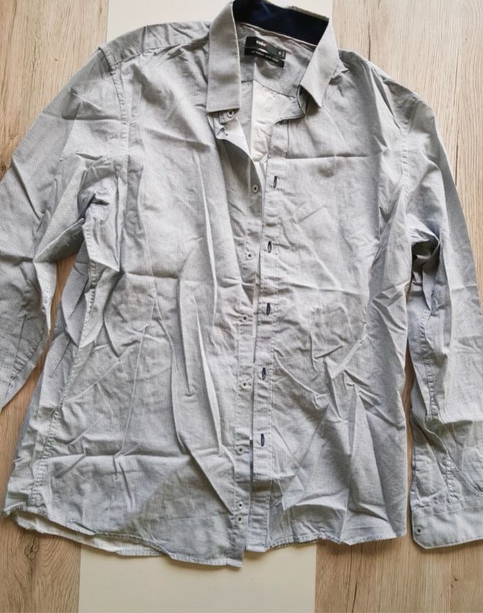 Chemise homme celio à motifs manches longue taille M - photo numéro 4