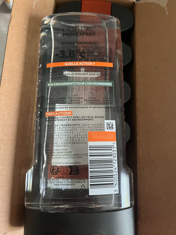 Lot de 6 gel douche 3 en 1 extrême sport L’Oréal Men Expert - photo numéro 2
