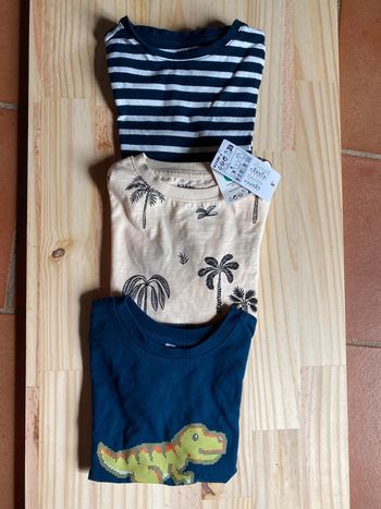Lot t-shirts manches courtes