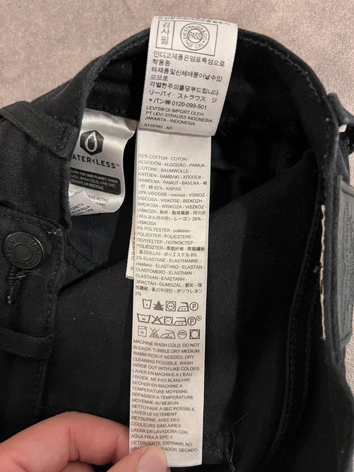 Jean levi’s 724 high rise straight w26 l28 noir premium - photo numéro 8