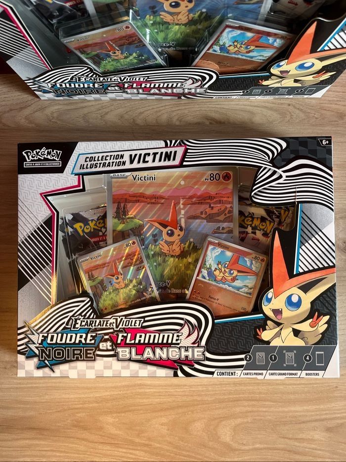 Lot coffret Victini + bundle foudre noir et flamme blanche - photo numéro 2