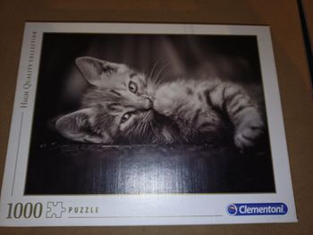 Puzzle chaton 1000 pièces clementoni