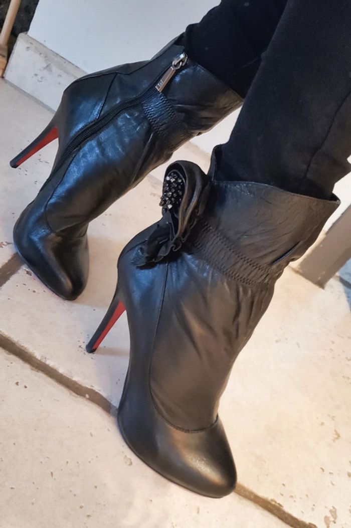 Chaussures Basconi en Cuir Véritable - Taille 39, Élégance et Exclusivité - photo numéro 6