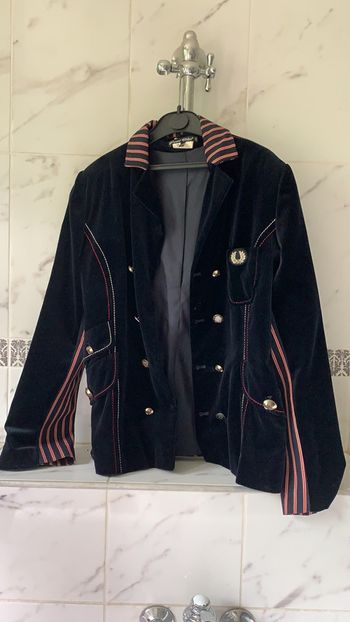Veste En Velours bouton à recoudre