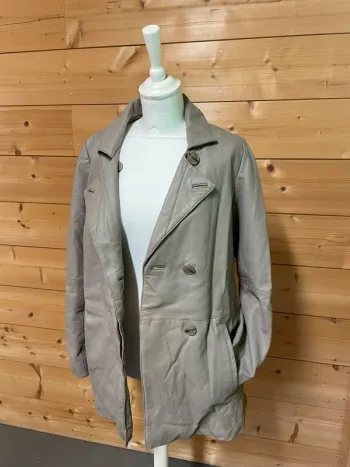 Veste en cuir d'agneau - Kookaï - Couleur Taupe - Taille 36
