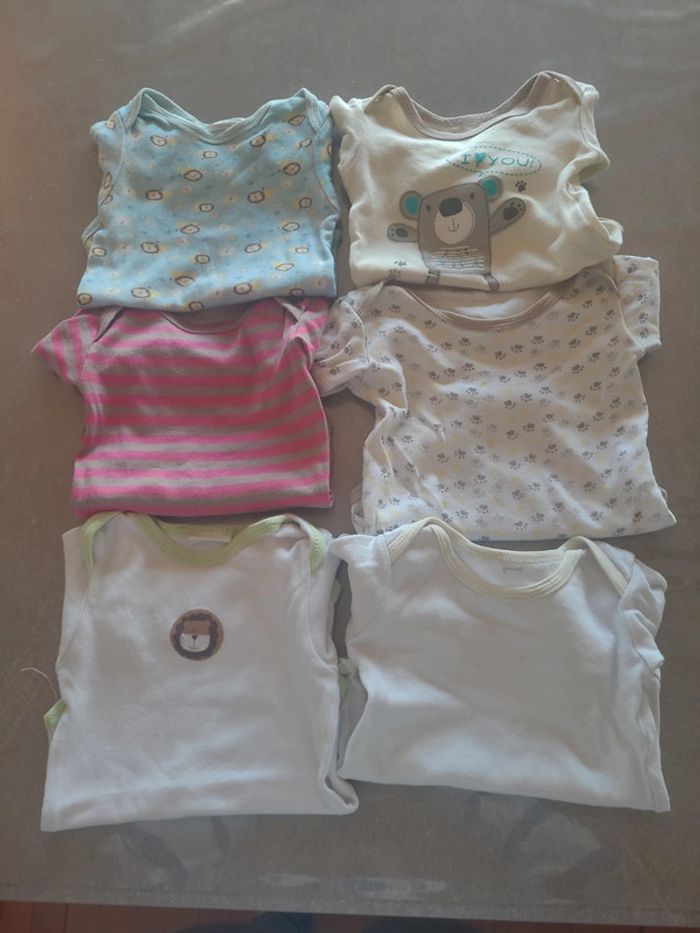 Lot de 6 Bodies 12 mois
