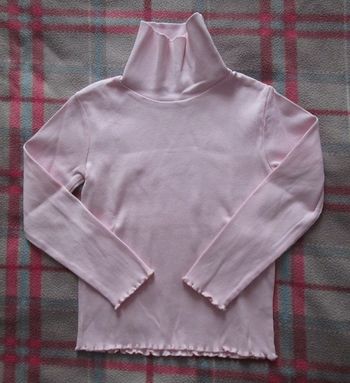 Maillot rose col roulé INFLUX 6 ans