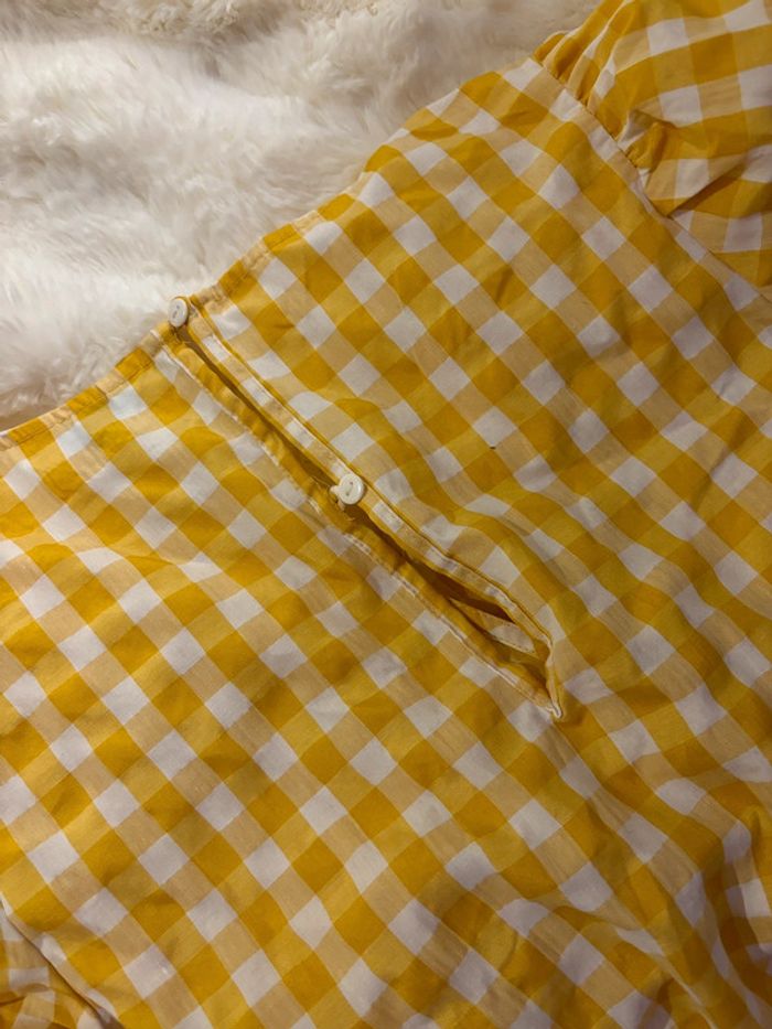 Robe jaune à carreaux - photo numéro 3