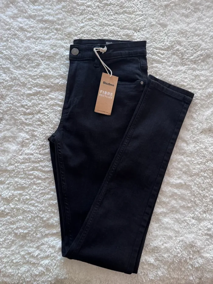Jean Skinny BZB Homme - Noir Basique - Taille 40 / M - Neuf avec Étiquette - Valeur 15€