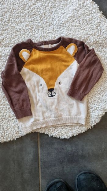 Haut pull 🦁 lion Orchestra 2 ans - 24 mois marron / beige