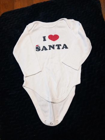 Body taille 74cm 9mois c&a noel