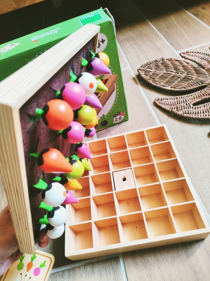 🌽Jeu de Mémorisation Memotager potager en bois marque Vilac - photo numéro 3