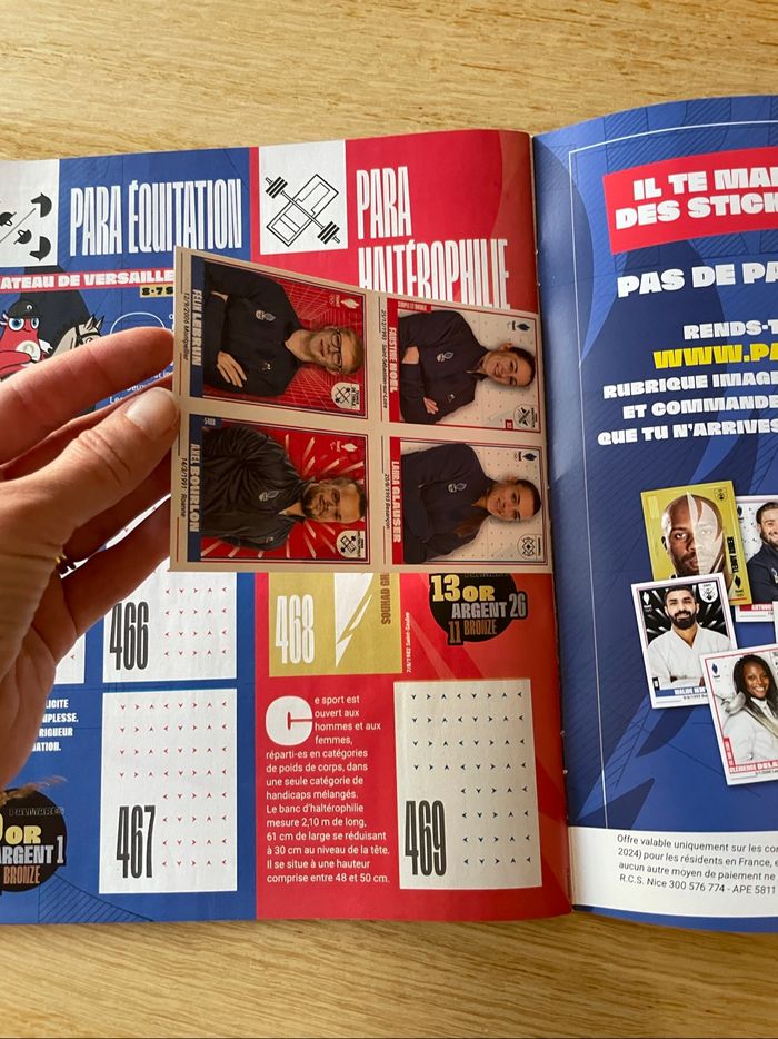 Album PANINI Équipe de France Olympique et Paralympique 2024 - photo numéro 4