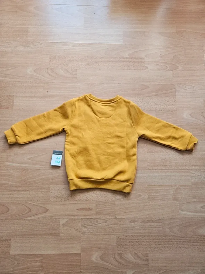 Pull 3 4 ans jaune have fun neuf - photo numéro 2